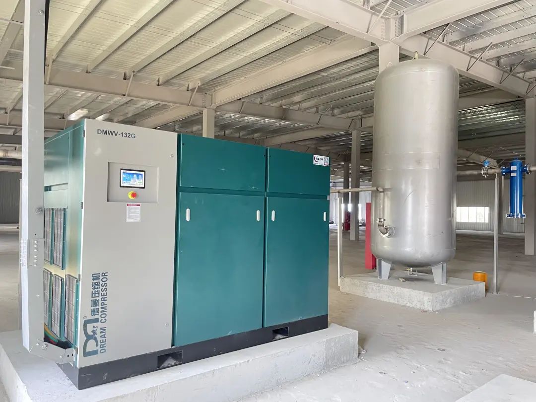 德蒙无油空压机助力石英行业采购德蒙DMWV-132G案例